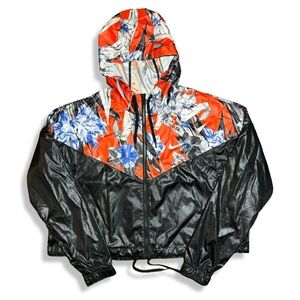 Nike Floral Cropped Windbreaker